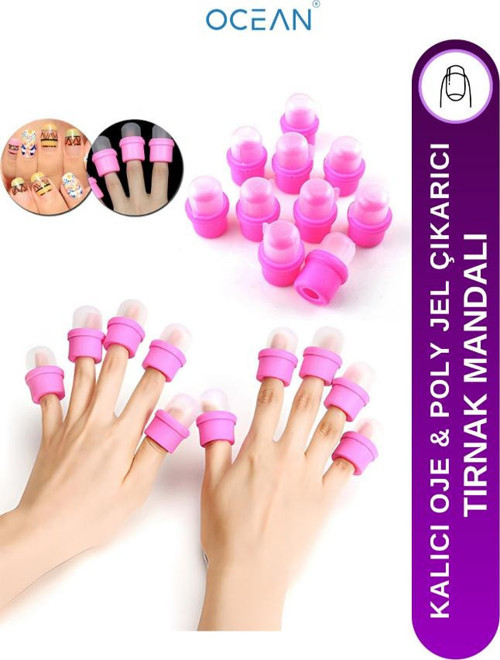 Ocean Tırnak Mandalı 20'li Paket Pembe ASU-248