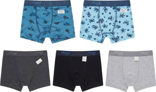 11-12 Yaş Arası Erkek Çocuklar İçin 5'Li Boxer-Külot