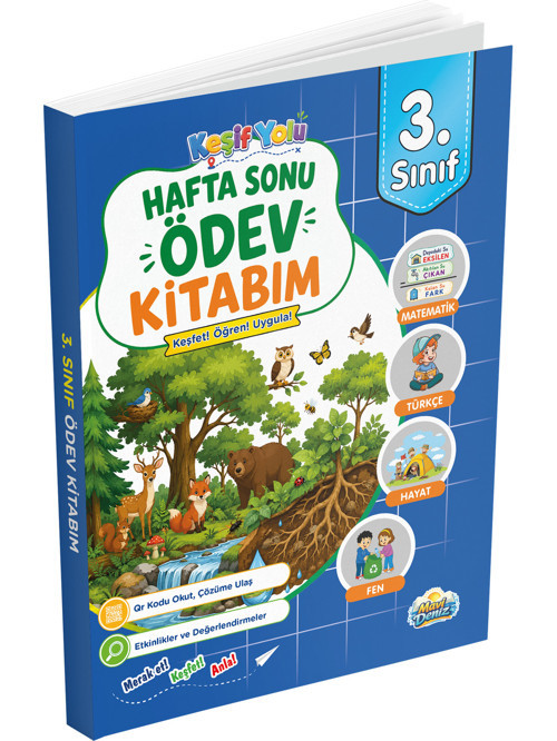Mavi Deniz 2027 3. Sınıf Keşif Yolu Hafta Sonu Ödev Kitabım Maarif Model