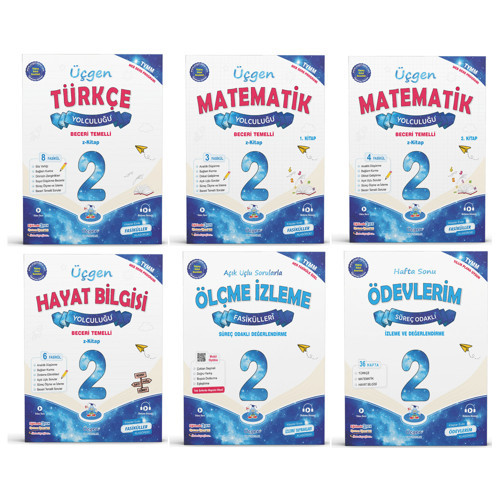 Üçgen 2027 2. Sınıf İlkokul Tüm Dersler Fasikül Seti 6 Kitap Maarif Model
