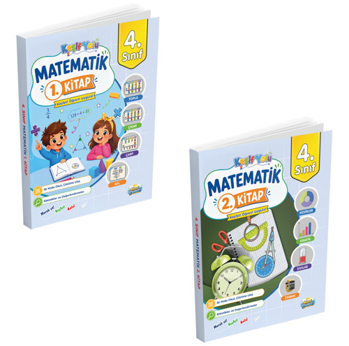 Mavi Deniz 2027 4. Sınıf Keşif Yolu Matematik 1 Ve 2. Kitap Seti 2 Kitap