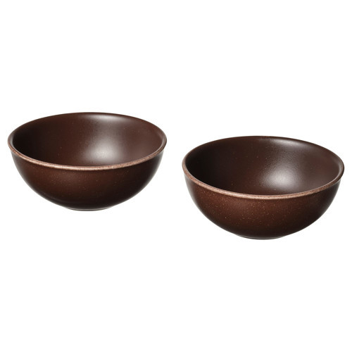 Seramik kase seti, kahverengi, 15 cm, 2 adet