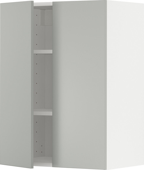 Mutfak duvar dolabı, HAVSTORP açık gri-koyu gri, 60x80 cm, 2 kapaklı