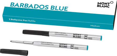 2 Ballpoint Pen Refill Medium Barbados Blue 128219