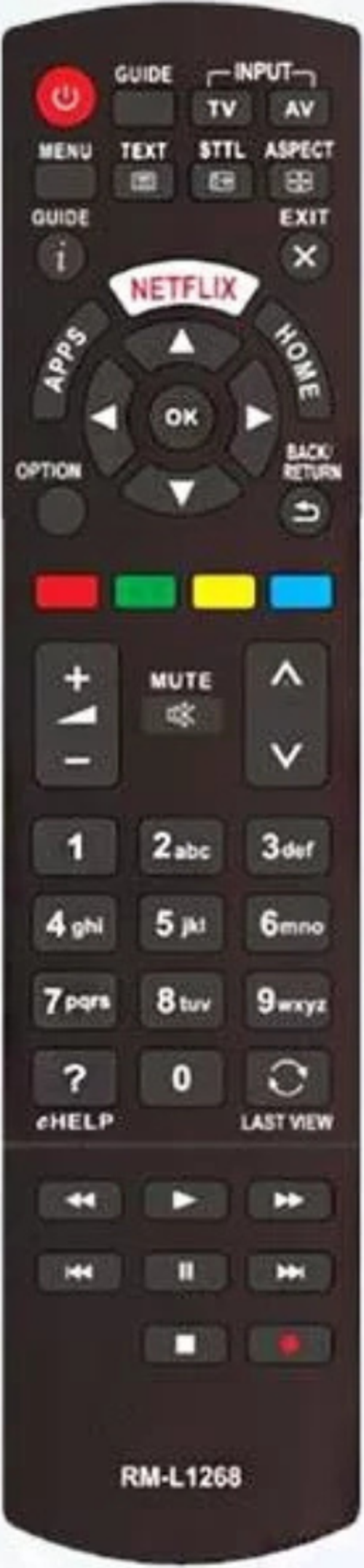Panasonic RM-L1268 Netflix Lcd Tv Kumandası