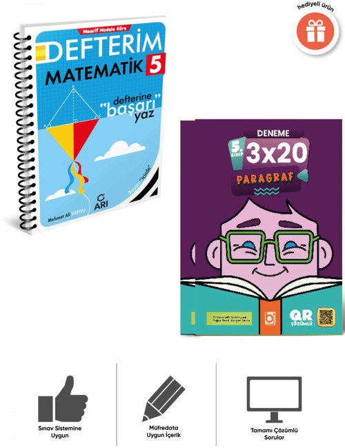 Arı 2027 5.Sınıf Matemito Matematik Defterim Ve 3x20 Paragraf Deneme Bigelio Yayıncılık