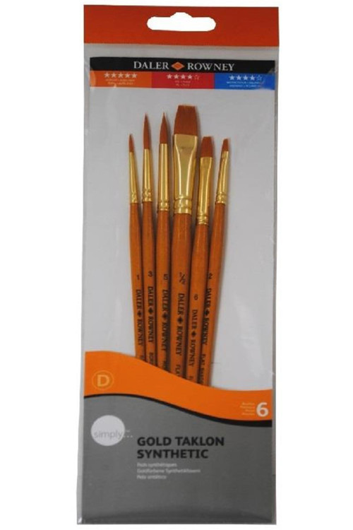 Simply Gold Taklon Sentetik 6'Lı Fırça Seti 216920600