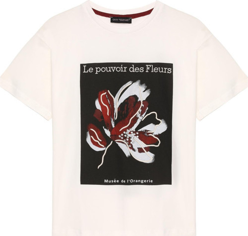24Y180223 Baskı Detaylı Kadın T-Shirt