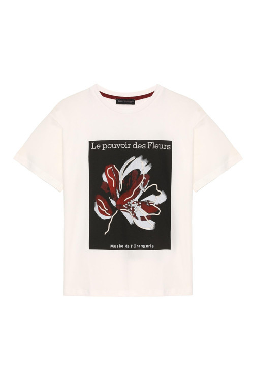 24Y180223 Baskı Detaylı Kadın T-Shirt