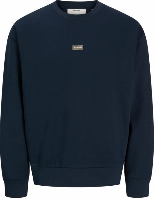 Jack Jones Clup Badge Relaxed Fit Bisiklet Yaka Erkek Sweat 12300444