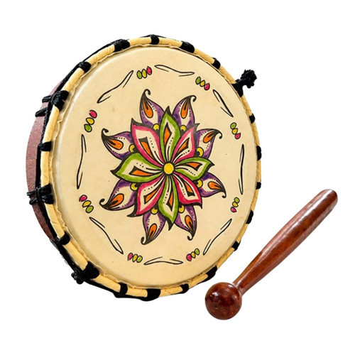 Şaman Davulu 22cm Motifli Şamanik Mandala Davulu Orta Boy