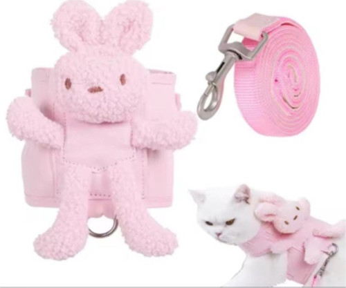 Evcil Hayvan Peluş Ayıcıklı Göğüs Gezdirme Tasması Set