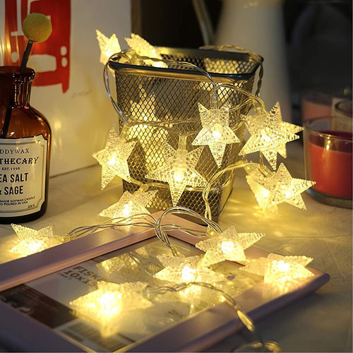 5 METRE GÜN IŞIĞI YILDIZ LED IŞIK SABİT YANAR 20 LED LAMBALI FİŞLİ NOEL YILBAŞI IŞIĞI