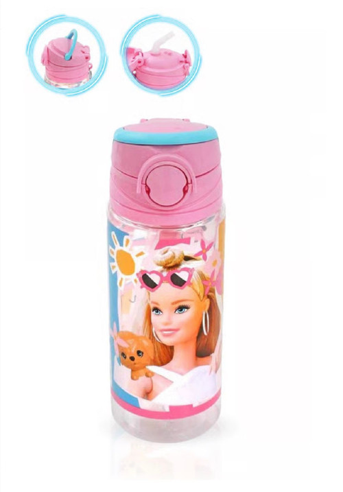 Barbie Baskılı Lisanslı 500 ml Matara Suluk Kilitlemeli 1 Adet Süper Kalite
