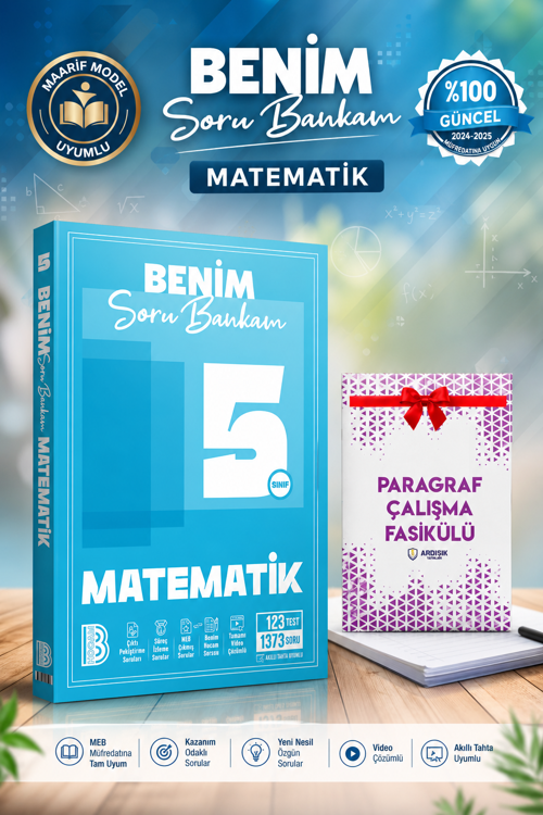 Benim Hocam 5. Sınıf Matematik Soru Bankası Maarif Model