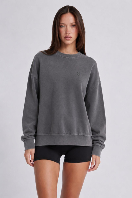 Dellax Sweatshirt 922548-2001 Antrasit Kadın Sweatshirt