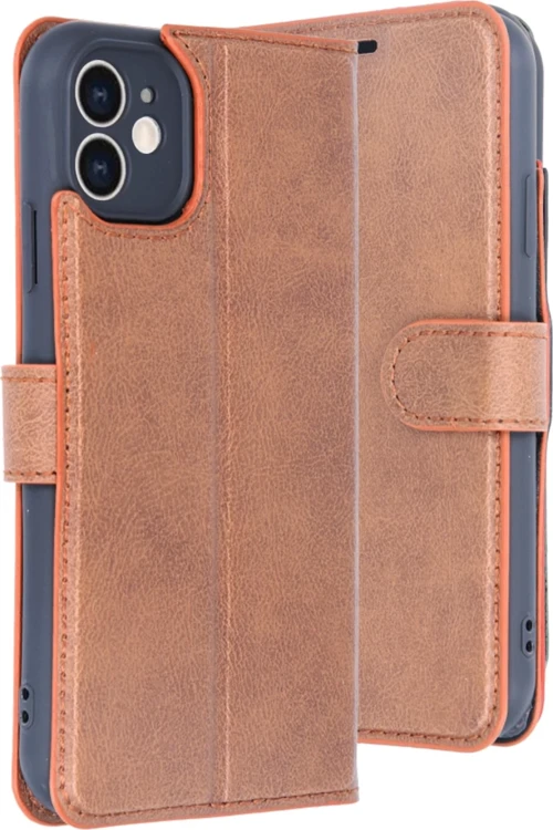 AKLLI85 Apple iPhone 11 Kılıf Trend S Plus Kapaklı Kılıf - Taba HMNGO87879