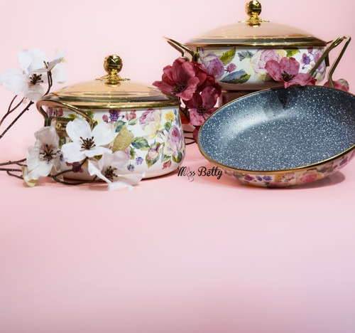 Rose Deluxe 5 Parça Granit Tencere Seti