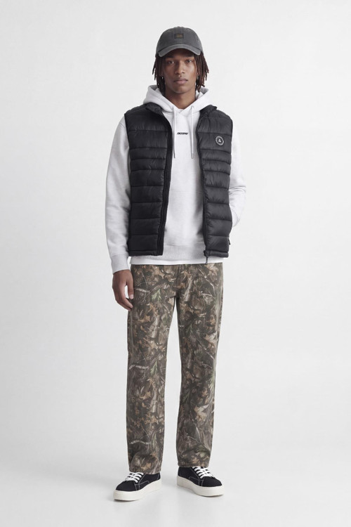 Jack & Jones JJEKINGSLEY Erkek Hafif Şişme Yelek Dik Yaka Günlük Rahat
