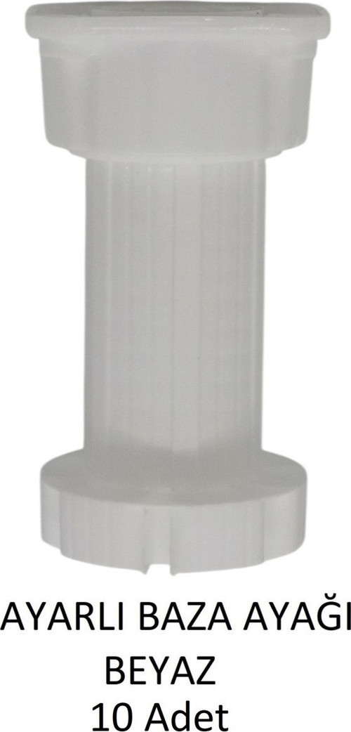 Ayarlanabilir Plastik Baza Ayağı 10-15 Cm, Çok Amaçlı Dolap Ayağı 10 Adet