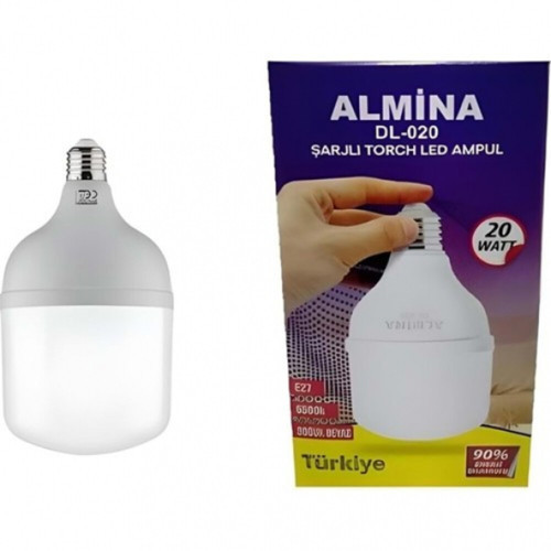 Şarjlı LED Torch LED Ampül DL-030 30W