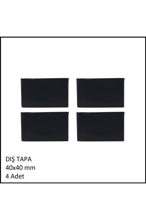 Pls Düz Tapa Kare 4'lü Takım 4x4 Cm