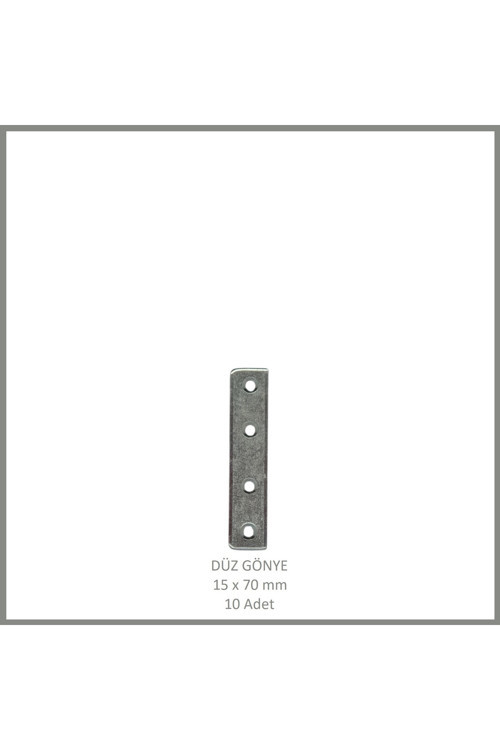 Düz Gönye, Sac Gönye, 15 x 70 mm (10 Adet)