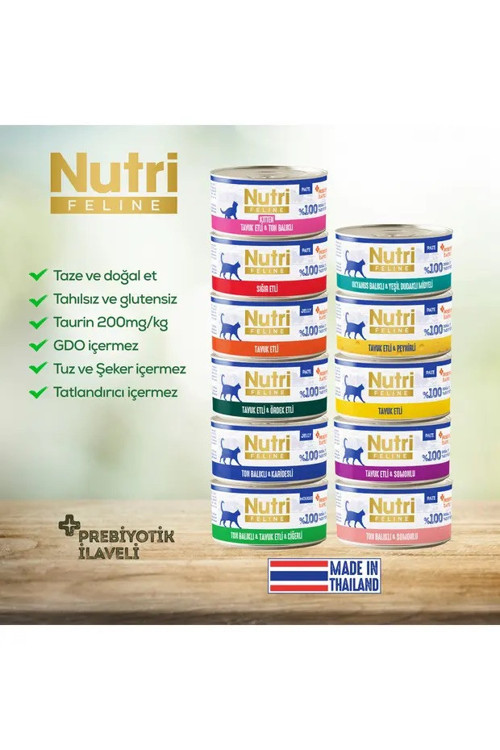 Feline Karışık Set Kedi Konservesi 70gr (12 Adet)
