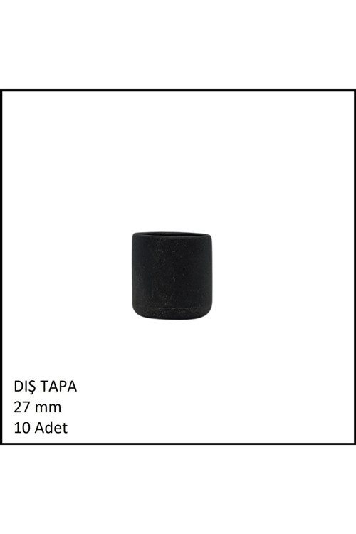 Plastik Sandalye Profil Tapası Ø27 Mm Dış 10 Adet