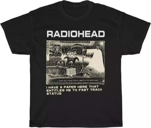 Radiohead Dna Breeding Siyah Unisex T-Shirt