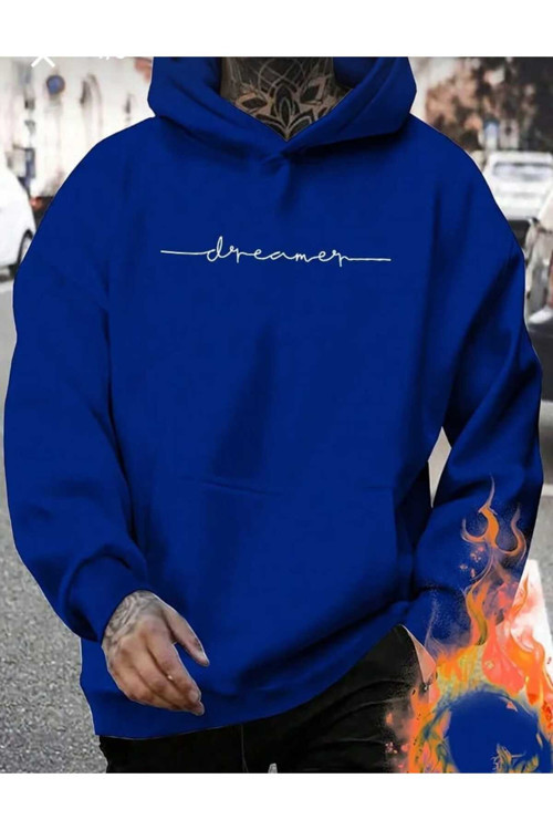 Malkoçbey Kapüşonlu Baskılı Oversize Unisex Sweatşhirt
