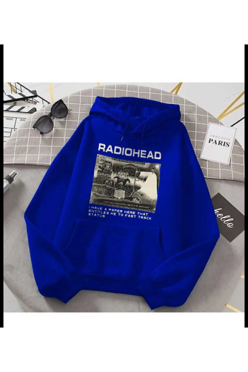Malkoçbey Kapüşonlu Baskılı Oversize Unisex Sweatşhirt