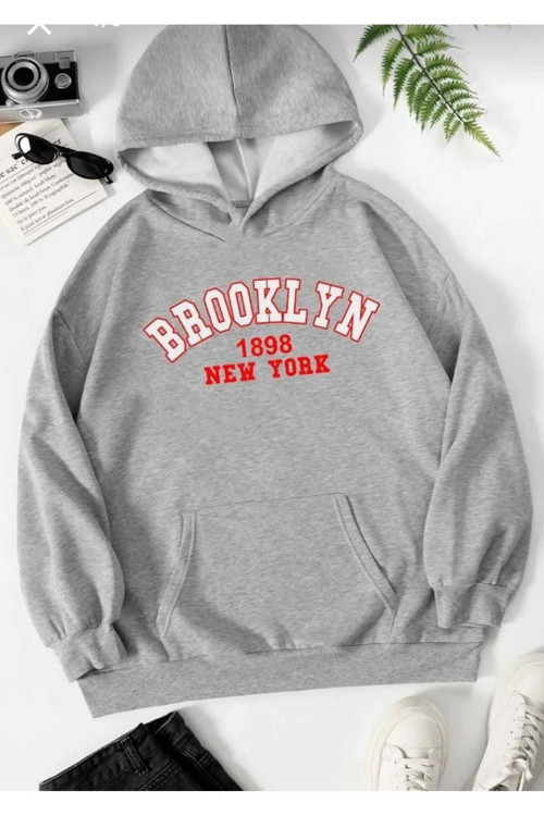 Malkoçbey Baskılı Oversize Unisex Swetşhirt