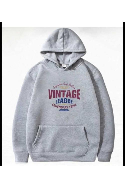 Malkoçbey Baskılı Oversize Unisex Swetşhirt