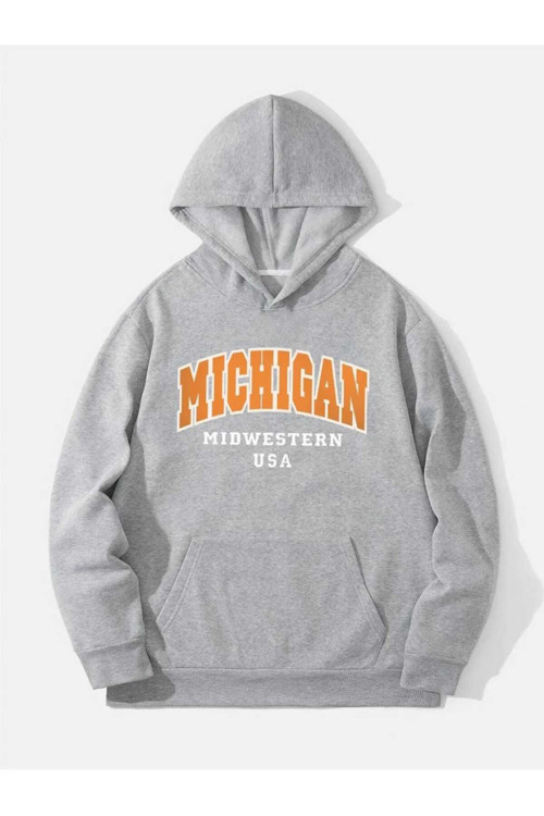 Malkoçbey Baskılı Oversize Unisex Swetşhirt