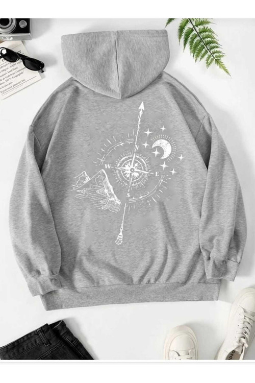 Malkoçbey Baskılı Oversize Unisex Sweatşirt