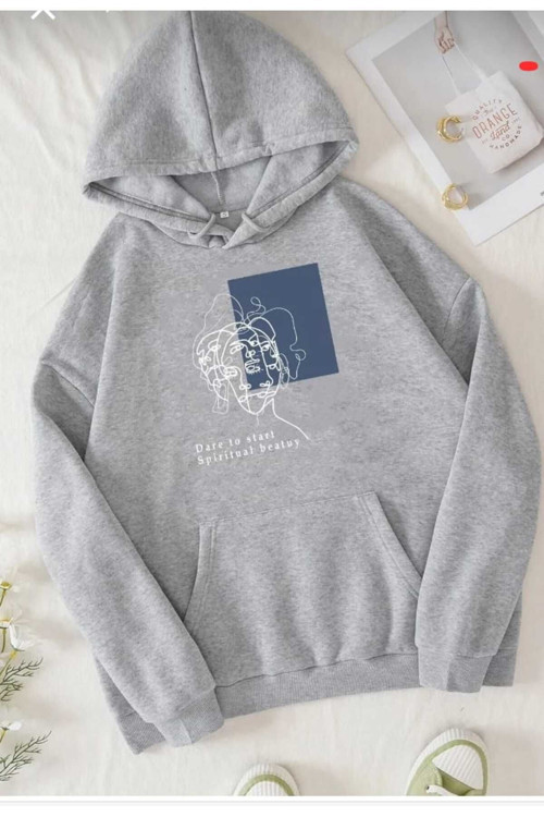 Malkoçbey Baskılı Oversize Unisex Swetşhirt