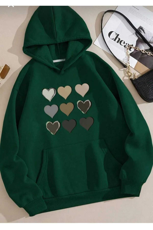 Kapüşonlu Oversize Unisex Sweatşhirt