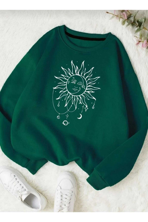 O Yaka Oversize Unisex Sweatşhirt