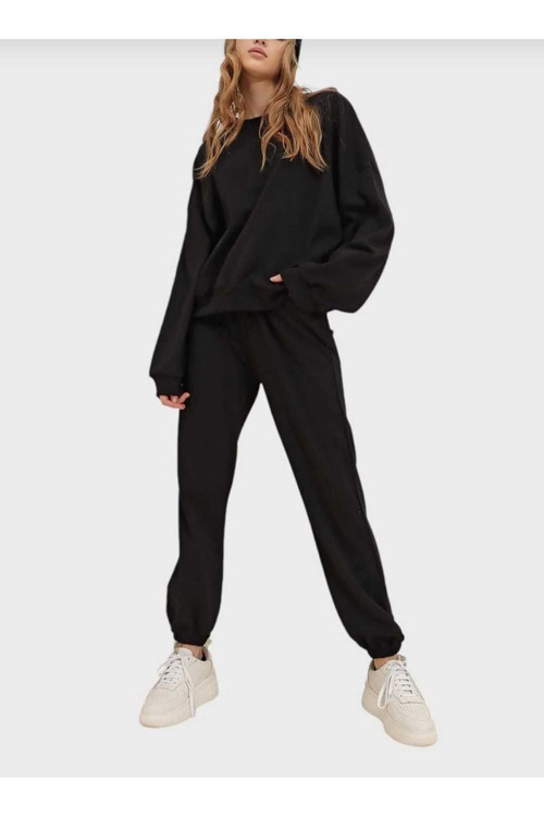 Malkoçbey O Yaka Eşofman Takımı Sweatshirt Jogger