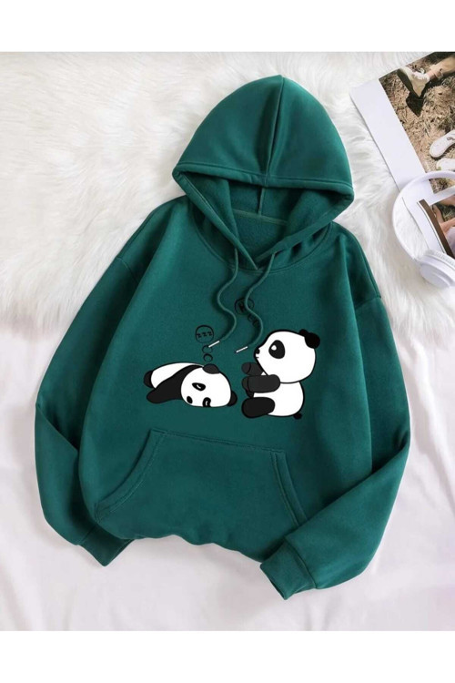 Kapüşonlu Oversize Unisex Sweatşhirt