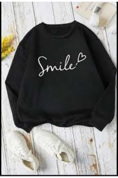 Malkoçbey O Yaka Baskılı Oversize Unisex Sweatşhirt