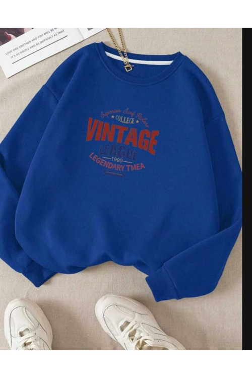 Malkoçbey Oyaka Baskılı Oversize Unisex Sweatşhirt