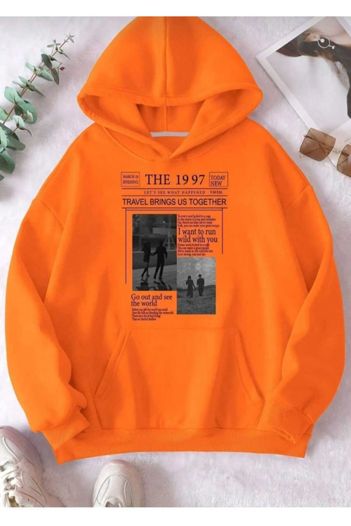 Malkoçbey Baskılı Oversize Unisex Swetşhirt