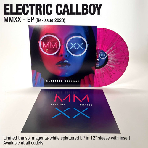ELECTRIC CALLBOY - MMXX - EP (RE-ISSUE 2023 - TRANSPARENT MAGENTA&WHITE SPLATTER VINYL)) - 1 PLAK