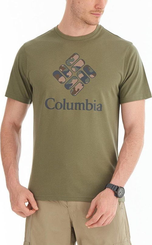 Cs0305 Csc Stacked Camo Ss Tee Erkek T-Shirt