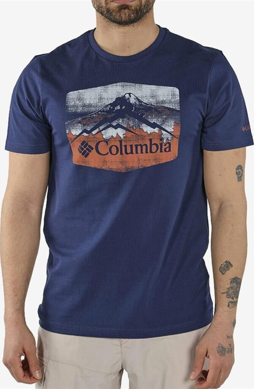 Cs0122 Csc Hex Landscape Graphic Ss Tee Erkek T-Shirt