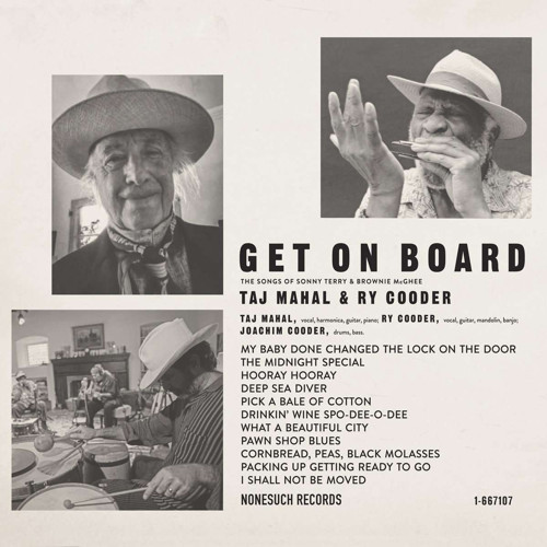 TAJ MAHAL, RY COODER - GET ON BOARD - 1 PLAK