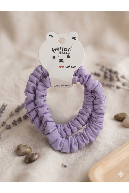Soft Renk Estetik Büzgülü Lastik Saç Tokası - Şık ve Rahat Scrunchie