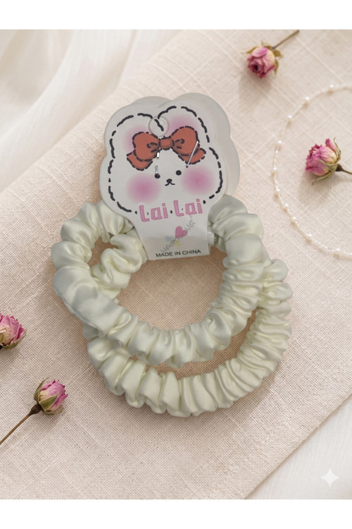 Soft Renk Estetik Büzgülü Lastik Saç Tokası - Şık ve Rahat Scrunchie
